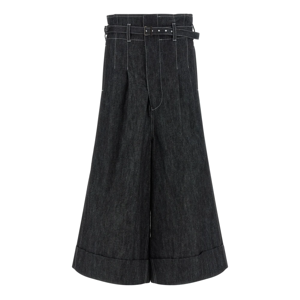 Junya Watanabe Black Wide Jeans, Female, M, Jeans
