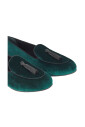 mocassins-en-velours-vert
