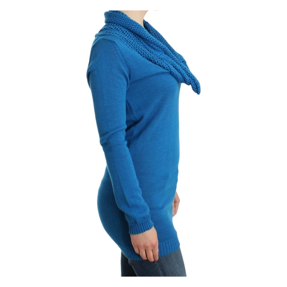 Costume National Blauwe Gebreide Trui met Ronde Hals Blue Dames