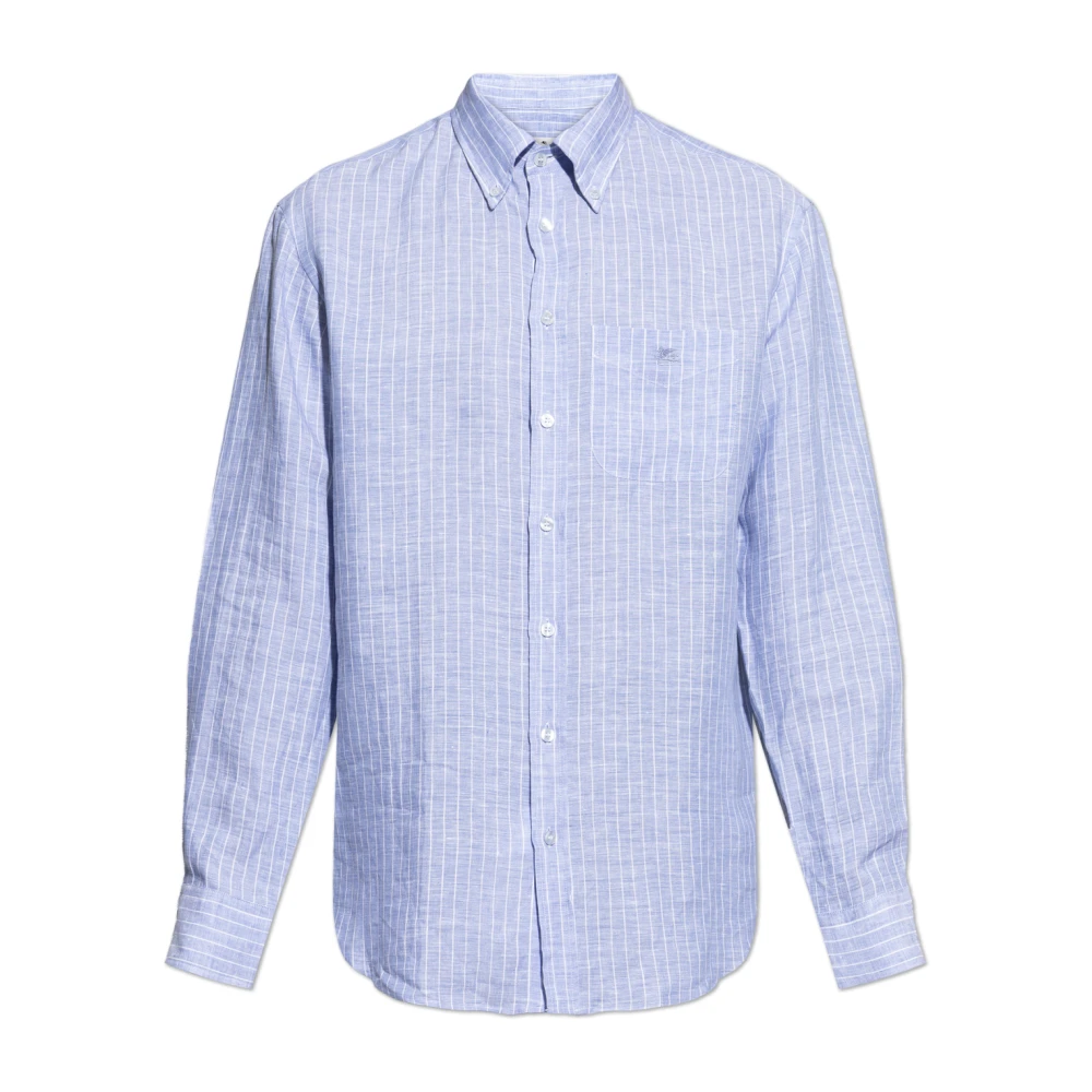 Etro Homme Bleu - Chemise Avec Poche - Chemises - Taille: M