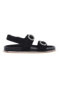 black-suede-and-satin-sandal