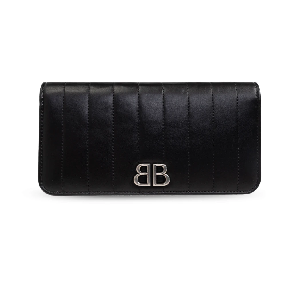 Balenciaga Leren portemonnee Black Dames