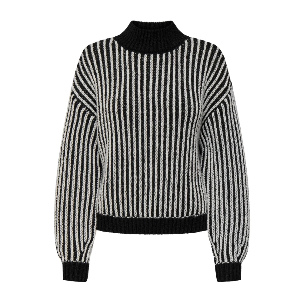 Jacqueline de Yong Dames trui met lange mouwen Black Dames