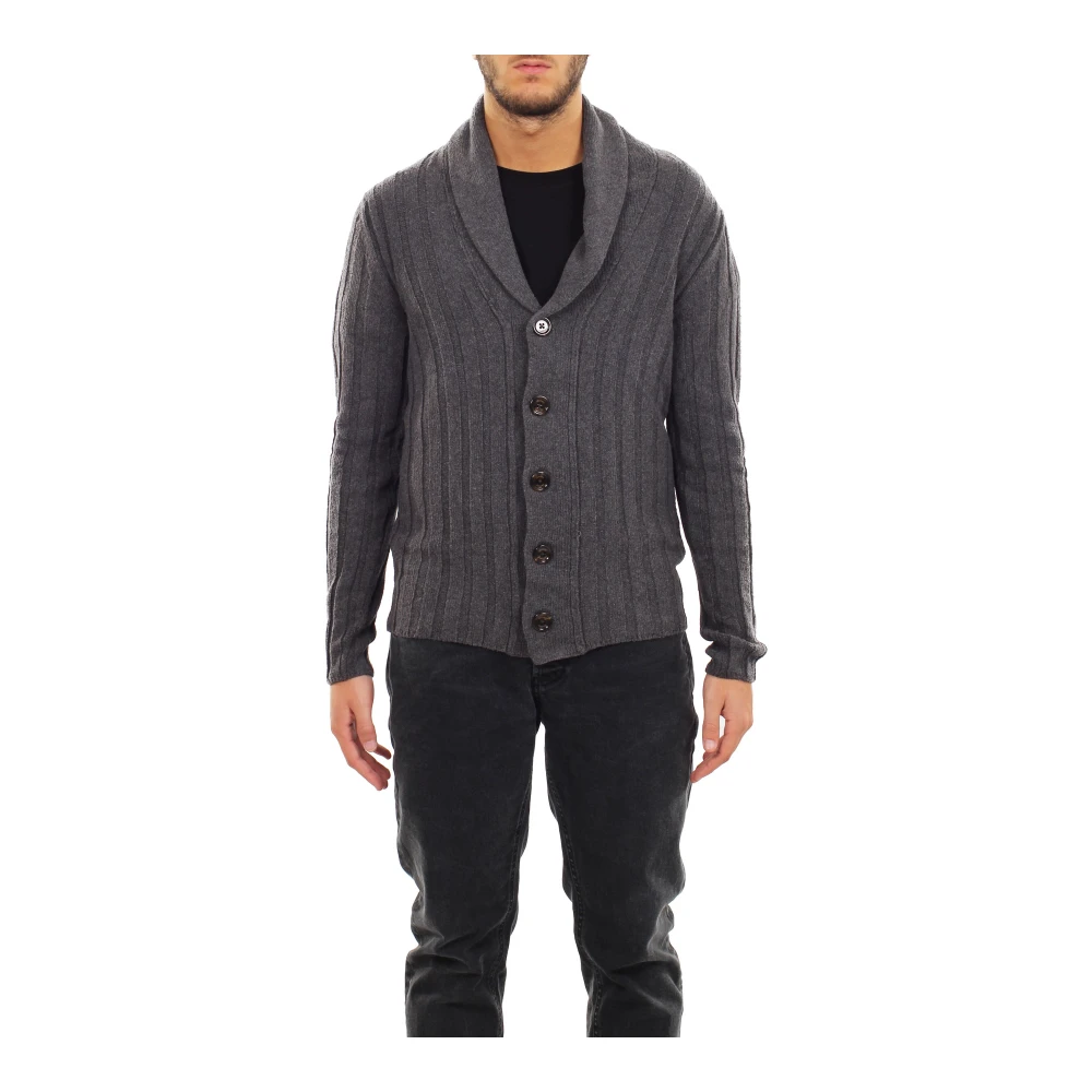 Eleventy Cardigan Gray Heren