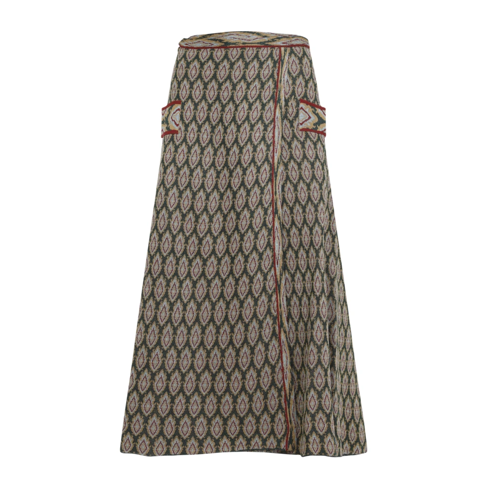 ETRO Groene Midi Rok Damesmode Green Dames
