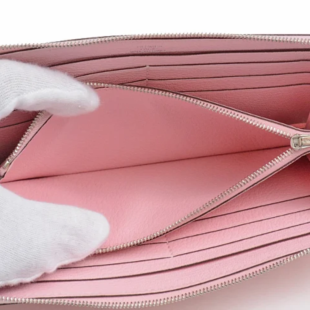 Hermès Vintage Pre-owned Fabric wallets Pink Dames