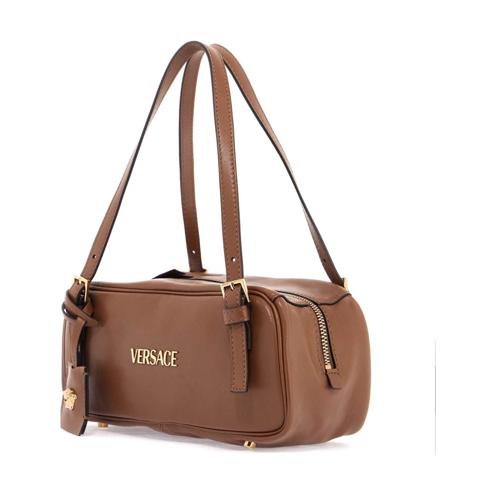 Versace Nappa Leren Bowlingtas Brown Dames