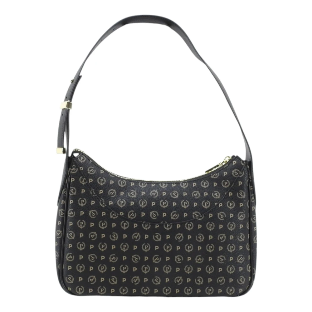 Pollini Vrouw Zwart Tassen Dames, One Size, Leer, Schoudertas