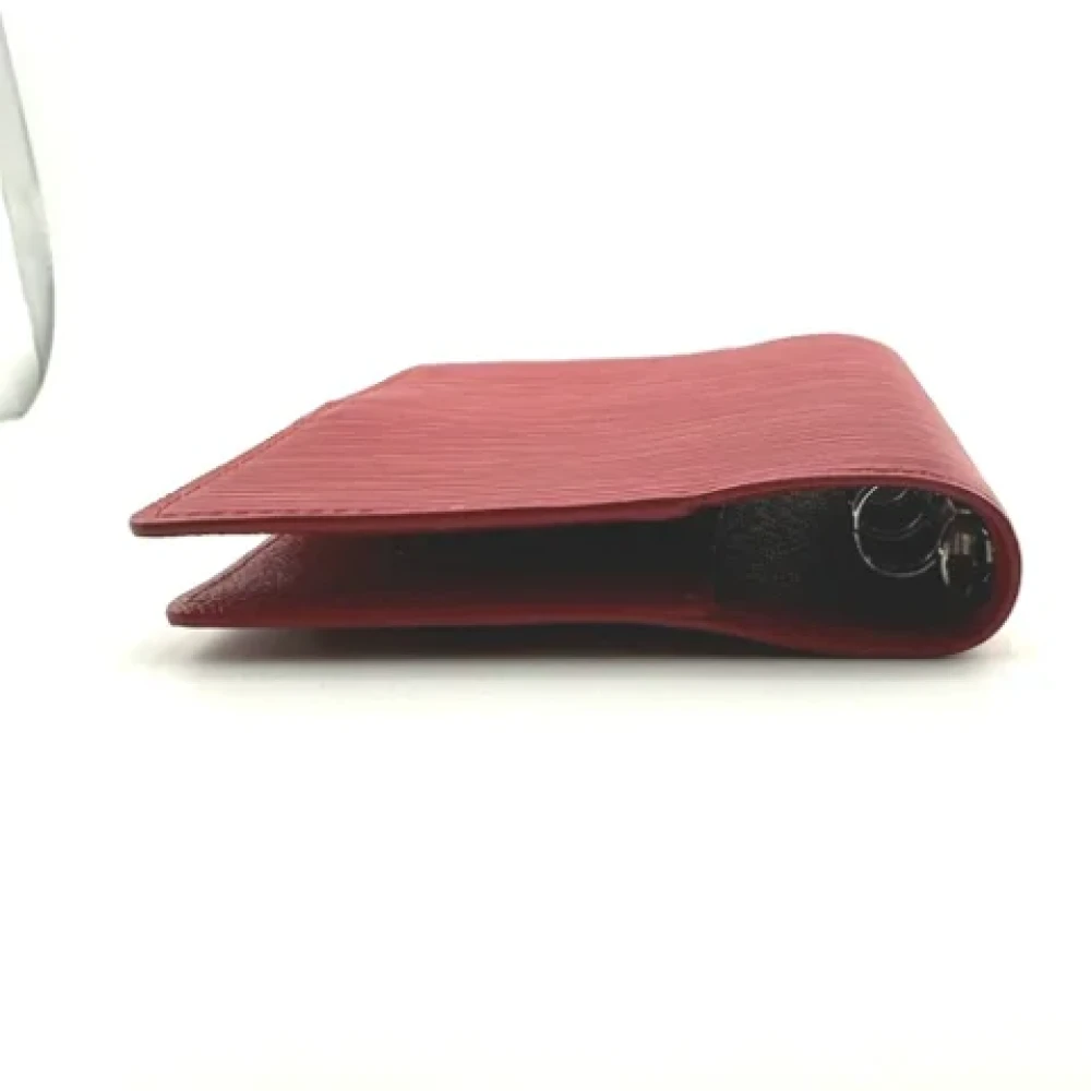 Louis Vuitton Vintage Pre-owned Leather home-office Red Dames