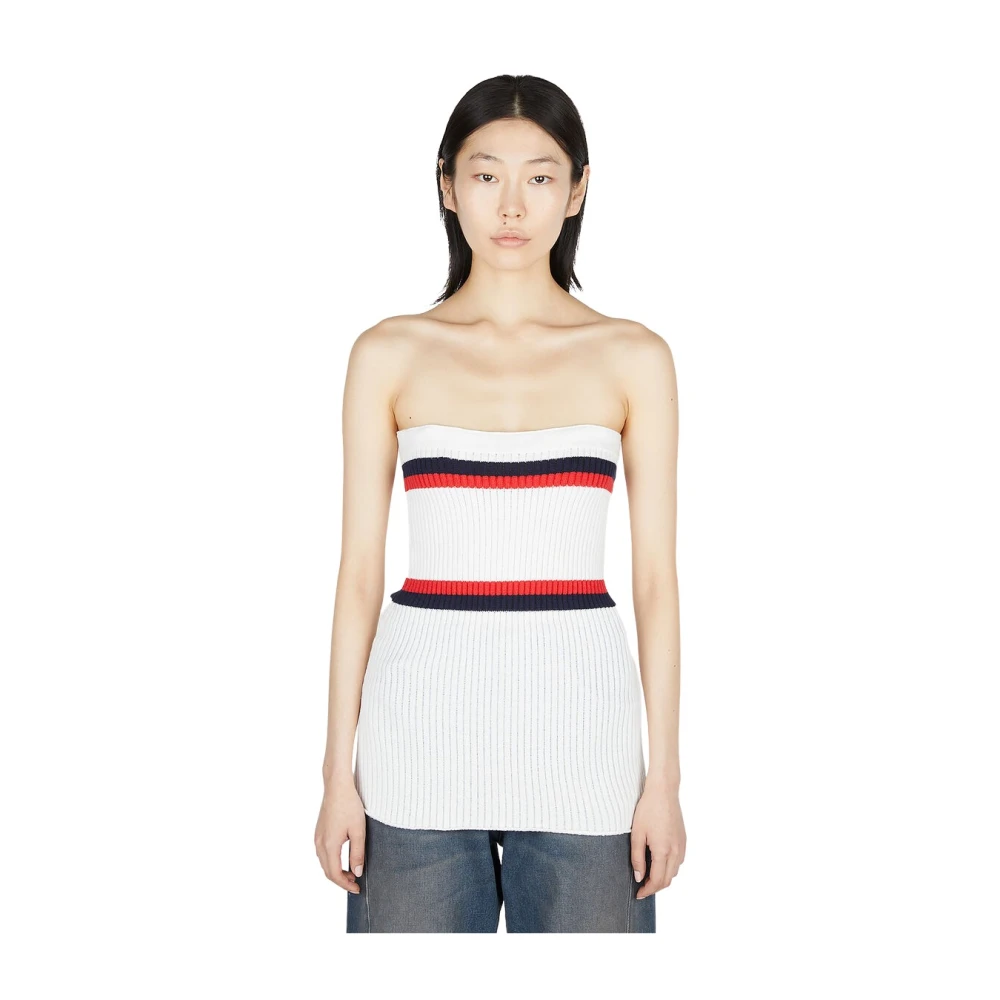 Meryll Rogge Women's White Ribbed Bustier Top - Woman Tops Xs - Image 2