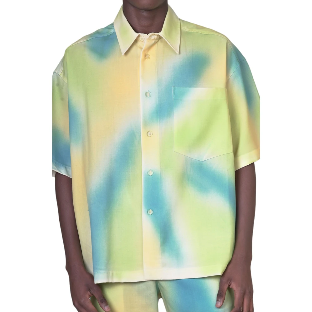 Bonsai Gespoten Crop Shirt Multicolor Heren