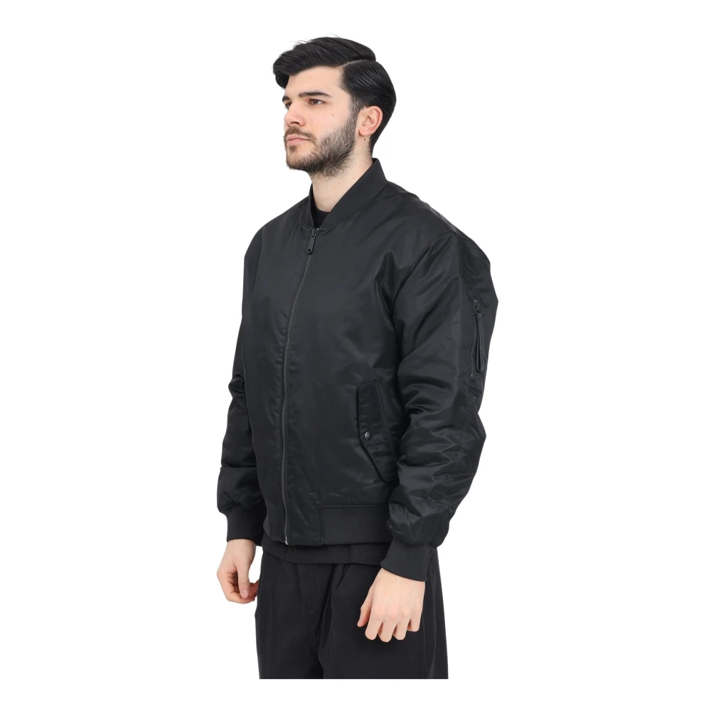 Calvin Klein Jeans Zwarte Bomberjack Heren Lente Zomer Black Heren