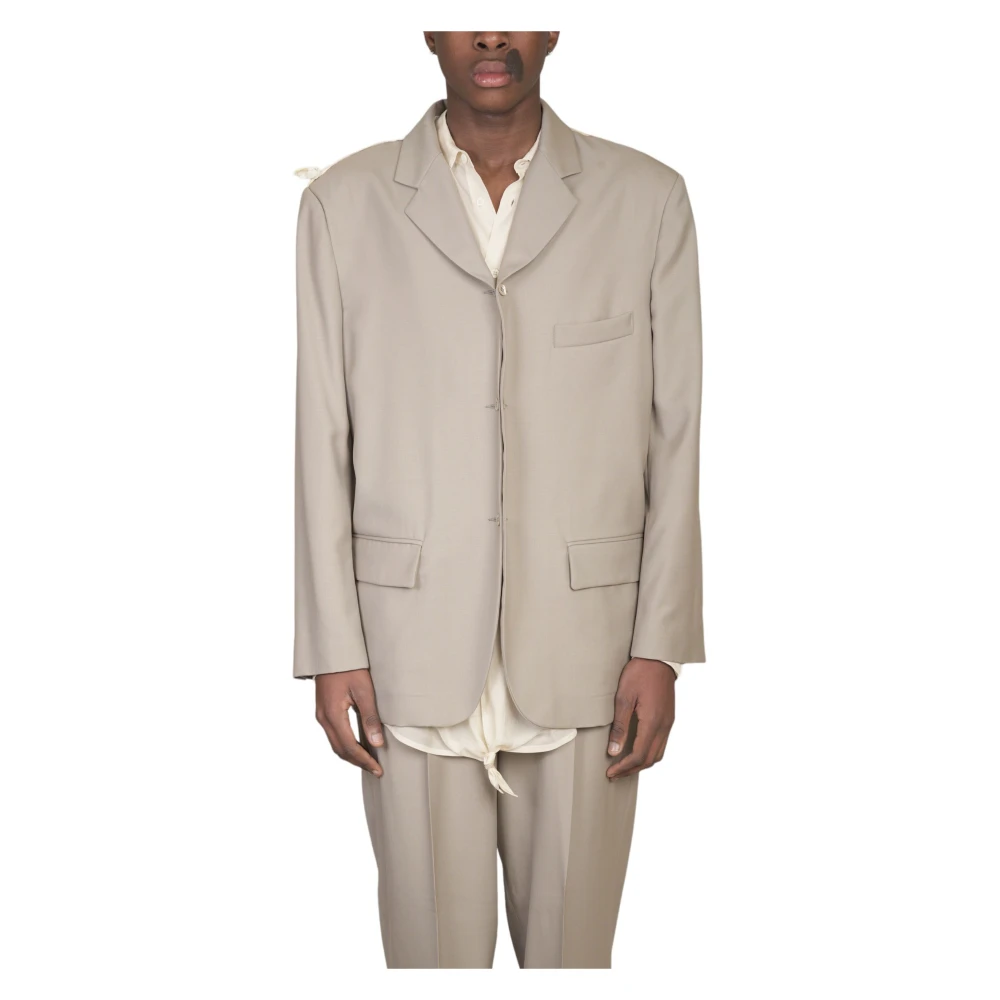 Magliano Gepaneelde Blazer in Drunk Stijl Beige Heren