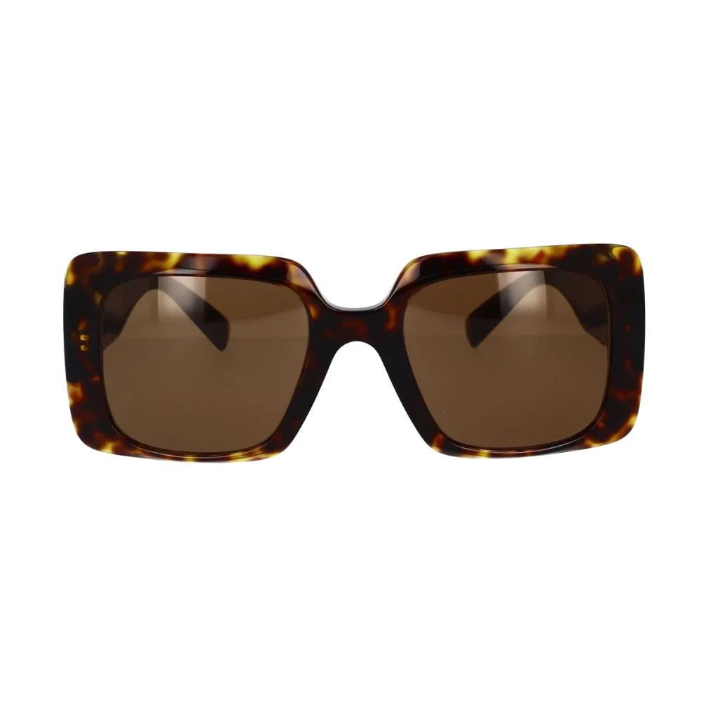 Versace Brown Sunglasses, Unisex, 54 Mm, Rectangular Oversized Sunglasses With Medusa Logo