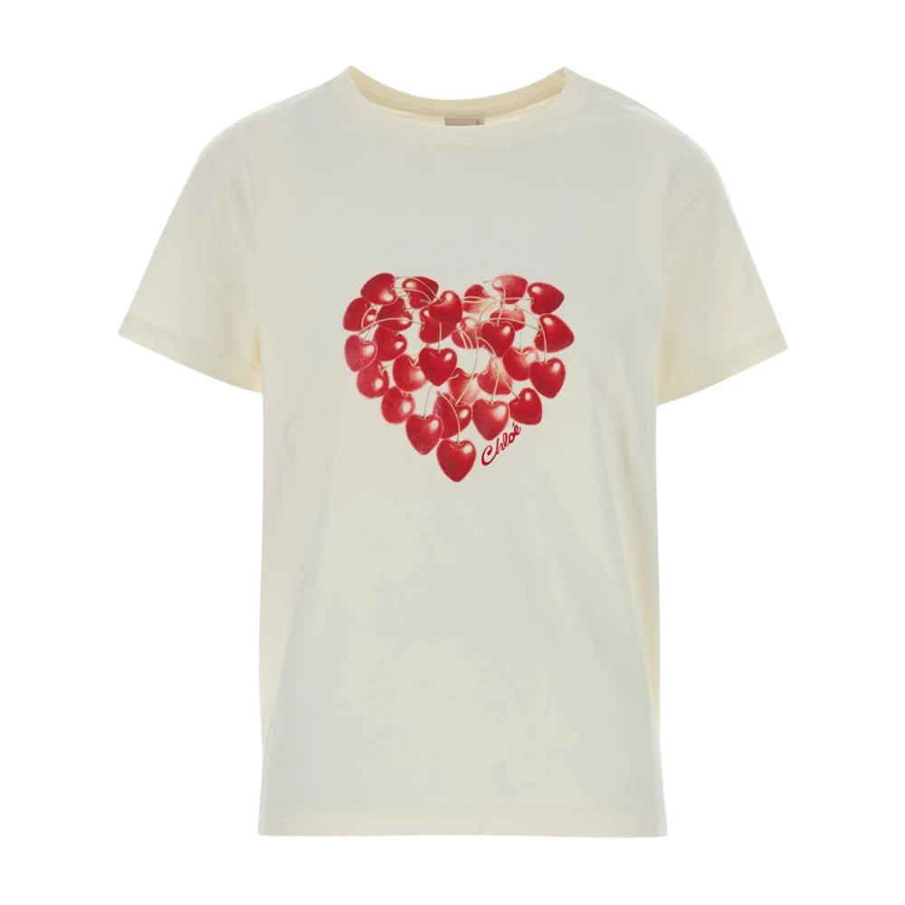 Chloé Women's White T-Shirts, Xs, T-Shirt