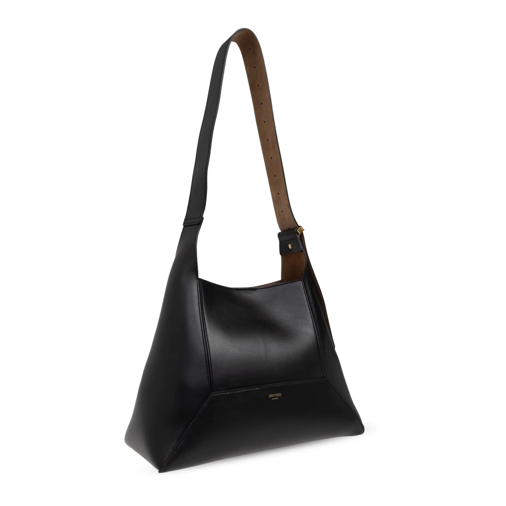 Jimmy Choo Leren schoudertas Diamond Black Dames