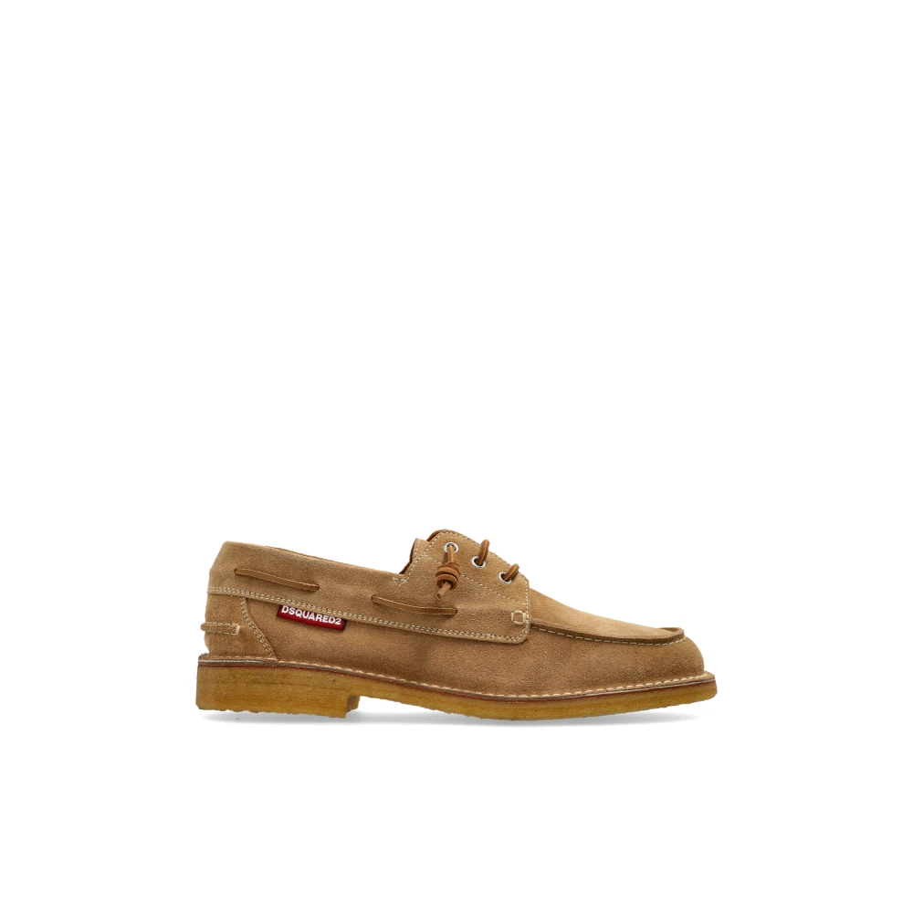 Dsquared2 Men's Brown Neoclassic Boat Shoes - Boat Shoes - 6 Uk - Shoes