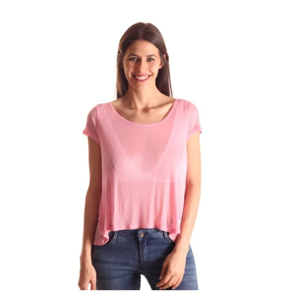 Guess Modal Dames T-Shirt Pink Dames