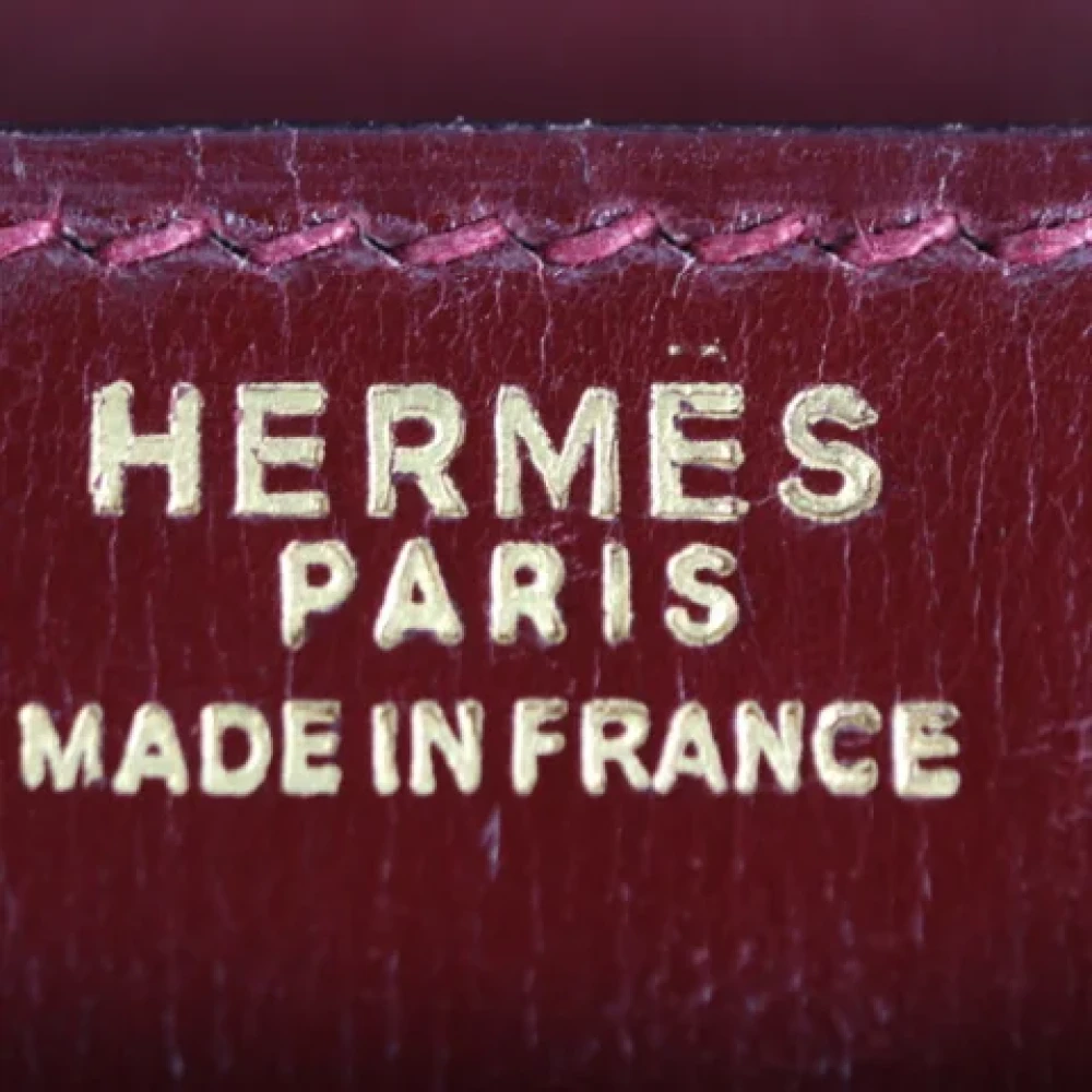 Hermès Vintage Pre-owned Fabric shoulder-bags Red Dames