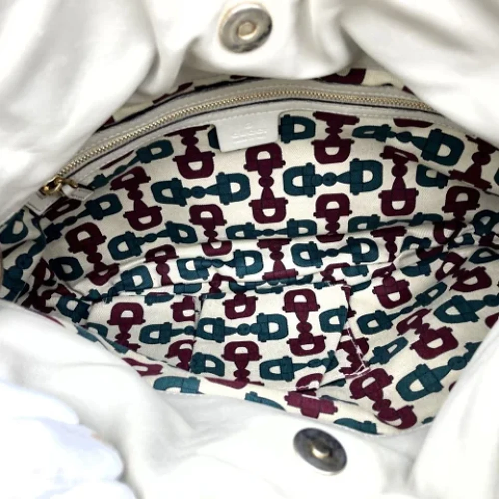 Gucci Vintage Pre-owned Leather gucci-bags White Dames