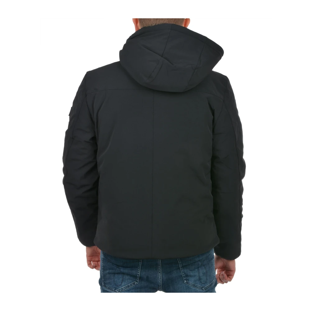 YES ZEE Zwarte Winterjas Black Heren