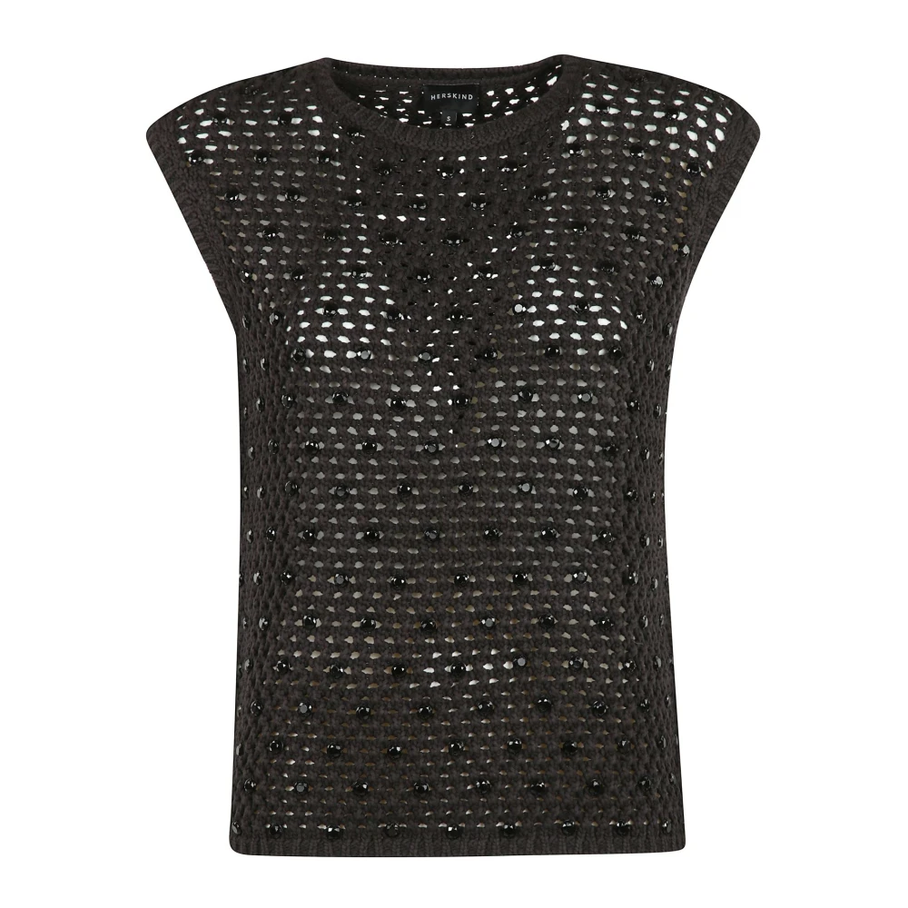 Birgitte Herskind Gebreide top in Sonny-stijl Black Dames