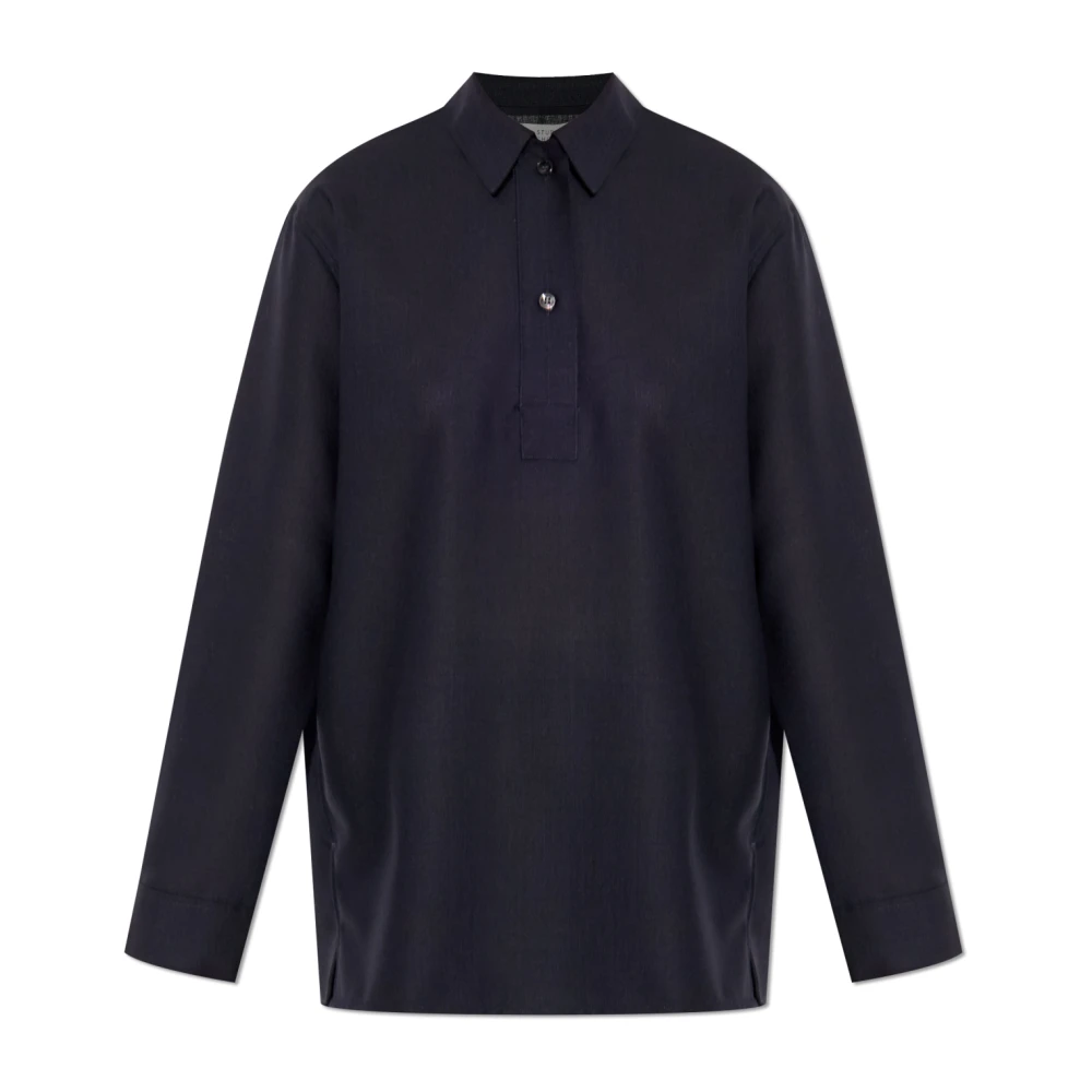 Studio Nicholson Vrouw Blauw Polo Shirts