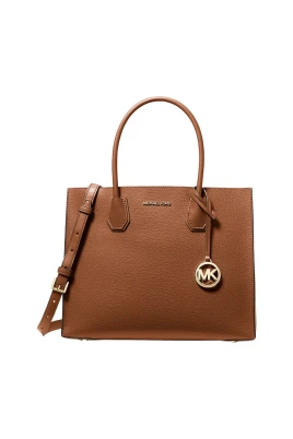 Mercer Stor Pebbled Läder Accordion Tote Bag