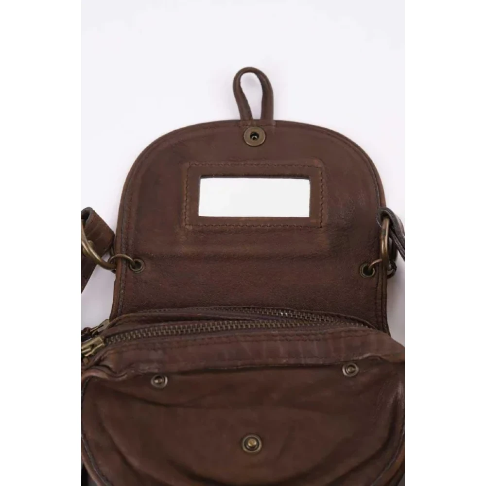 Jérôme Dreyfuss Pre-owned Canvas shoulder-bags Brown Dames