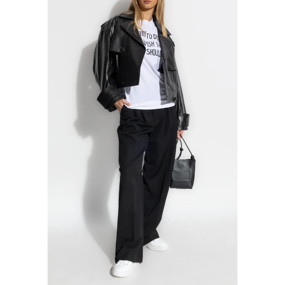 Moschino T-shirt met print White Dames