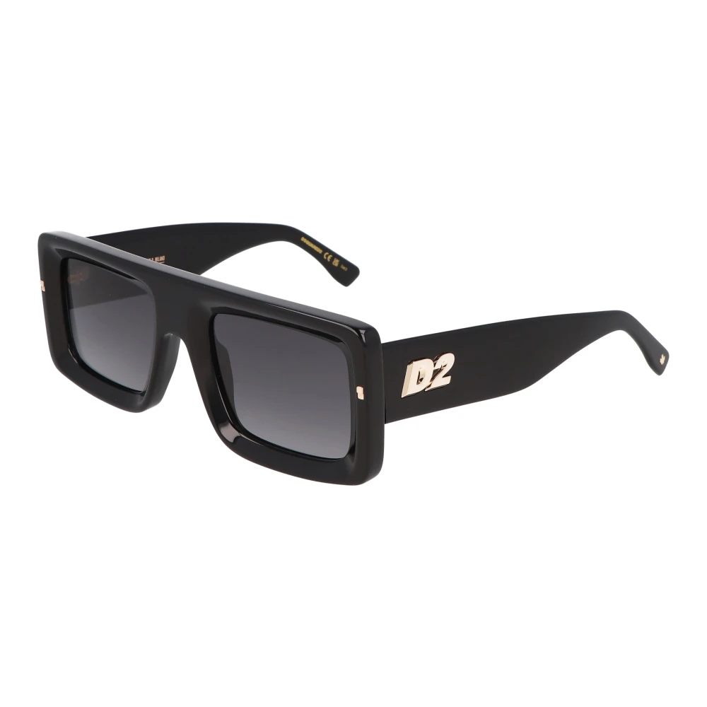 Dsquared2 Unisex Black Sunglasses, 52 Mm, Modern Square Sunglasses