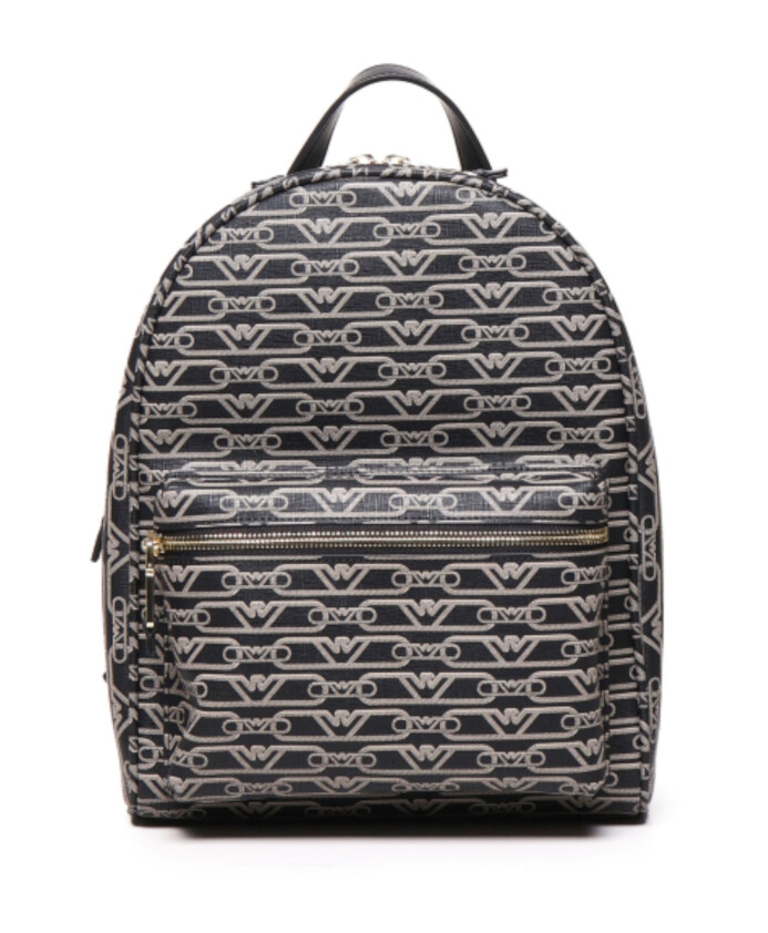 black-monogram-logo-eagle-backpack