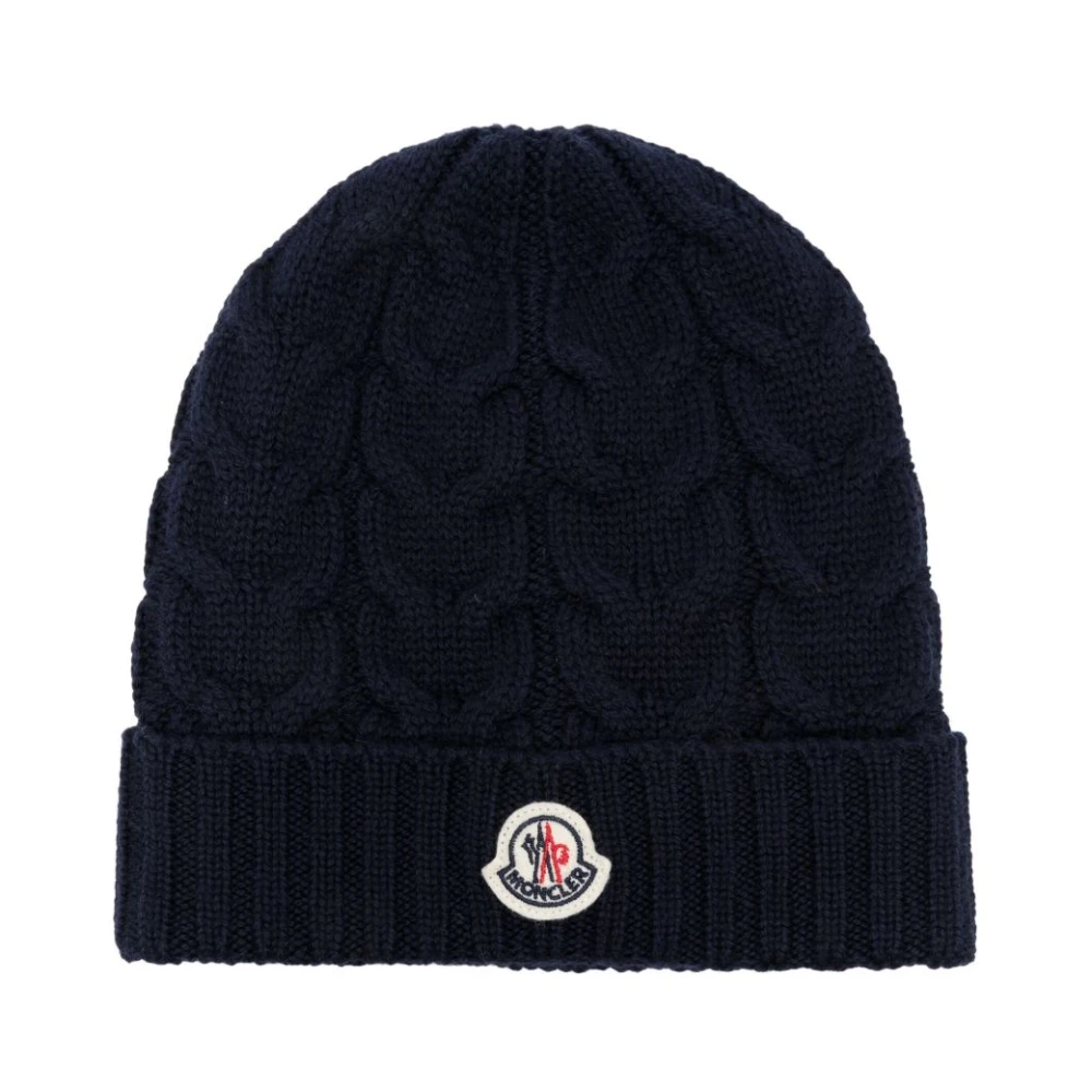 Moncler Unisex Kids Blue Hats & Caps, L, Kids Silk & Nylon Hats