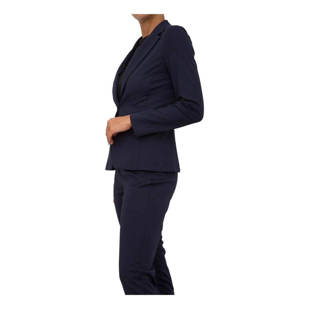 Marella Blauwe Jersey Jas Blue Dames