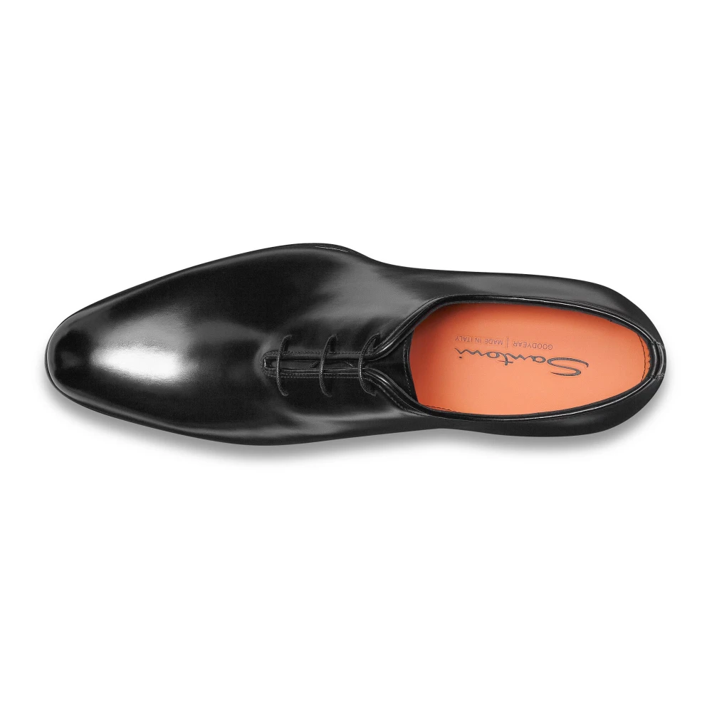 Santoni Gepolijste Leren Oxford Schoenen