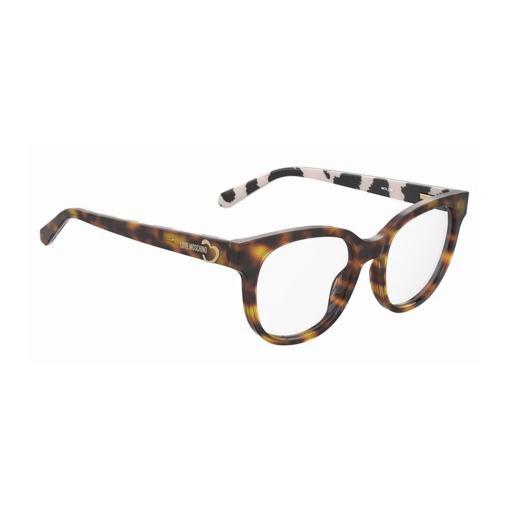 Love Moschino Bruine Acetaatbrilmonturen voor dames Brown Dames
