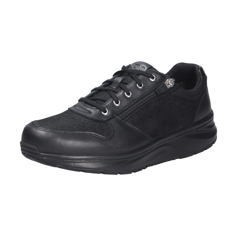 Joya Comfortabele Zwarte Rits Schoen Dames Schoenen