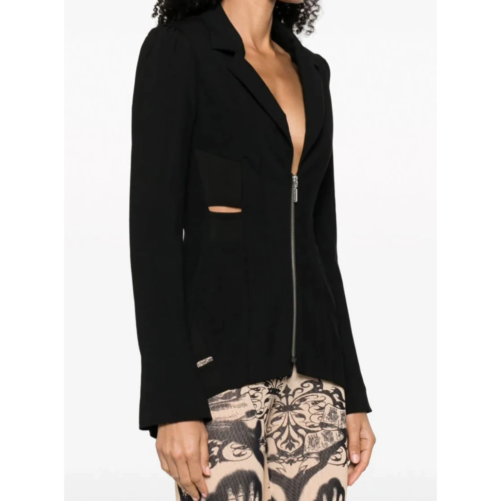 Jean Paul Gaultier Zwart geborduurd pakjasje Black Dames