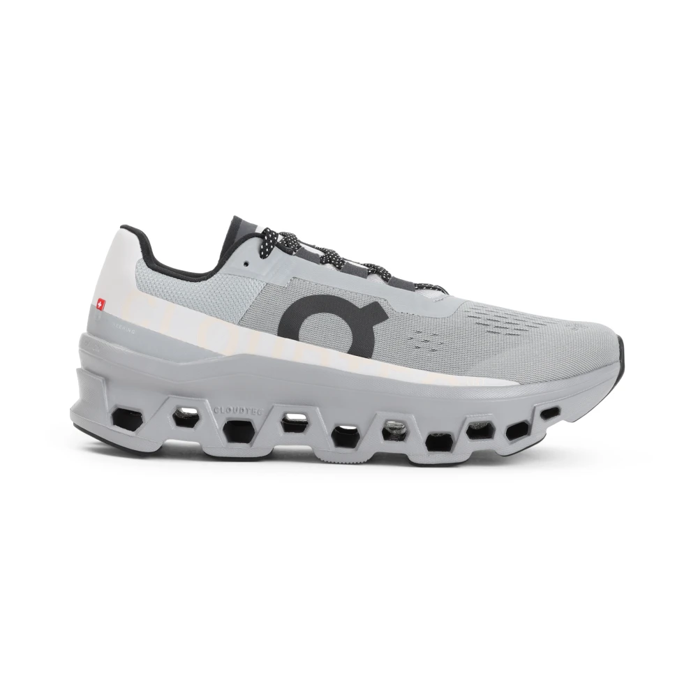 On Running Alloy Silver Textil Cloudmonster Sneakers Gray, Herr