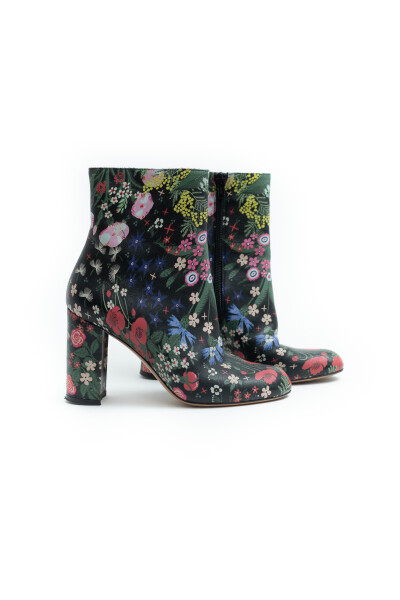 Pre-owned Floral Boots