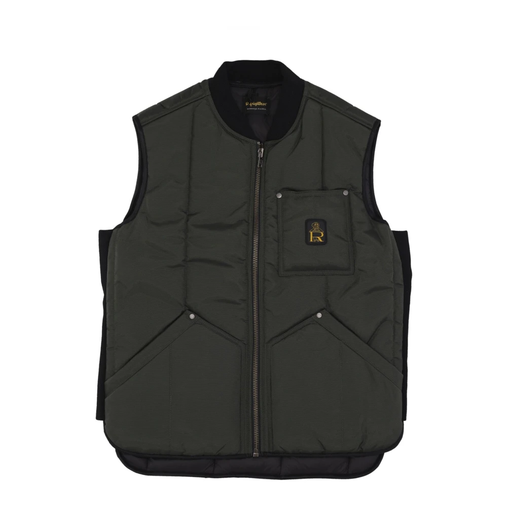 RefrigiWear Bosgroene mouwloze vest met rits Green Heren