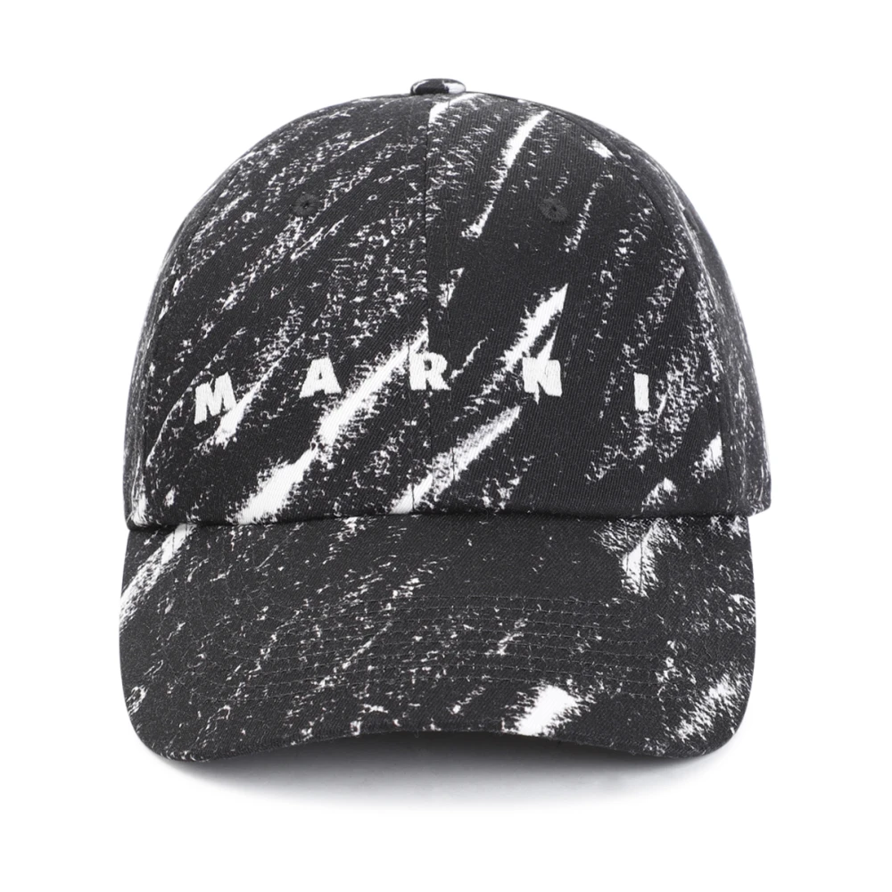 Marni Zwarte Stijlvolle Hoed Black Heren