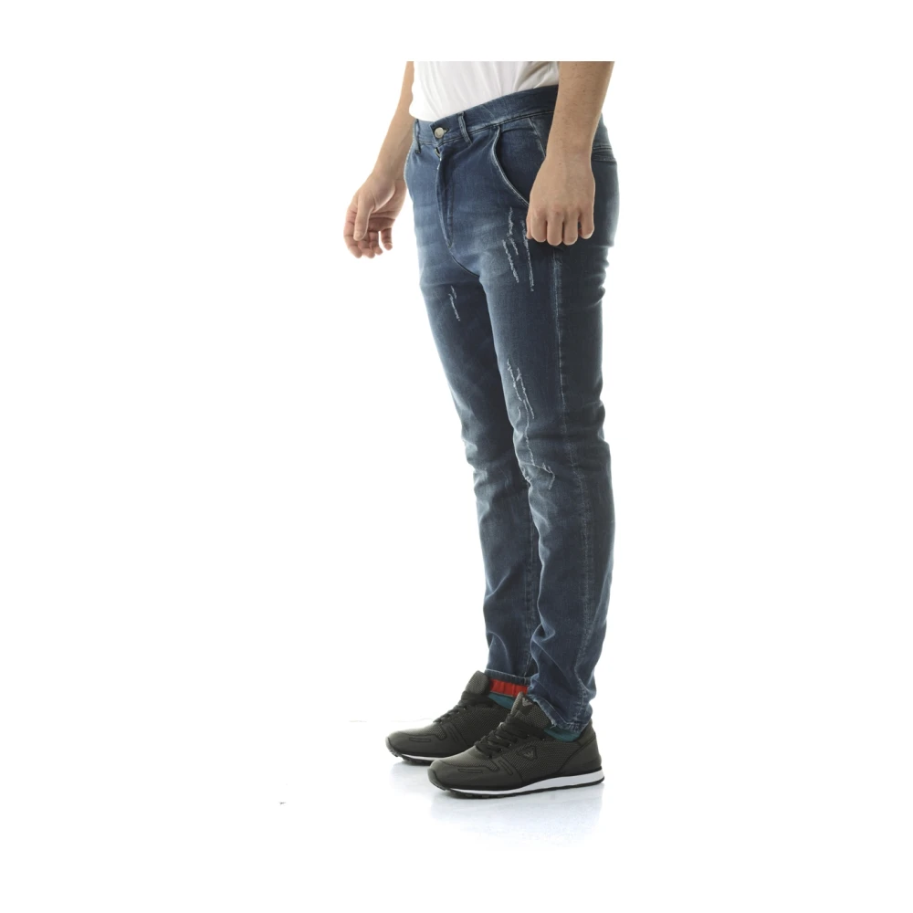Daniele Alessandrini Klassieke Denim Jeans Blue Heren