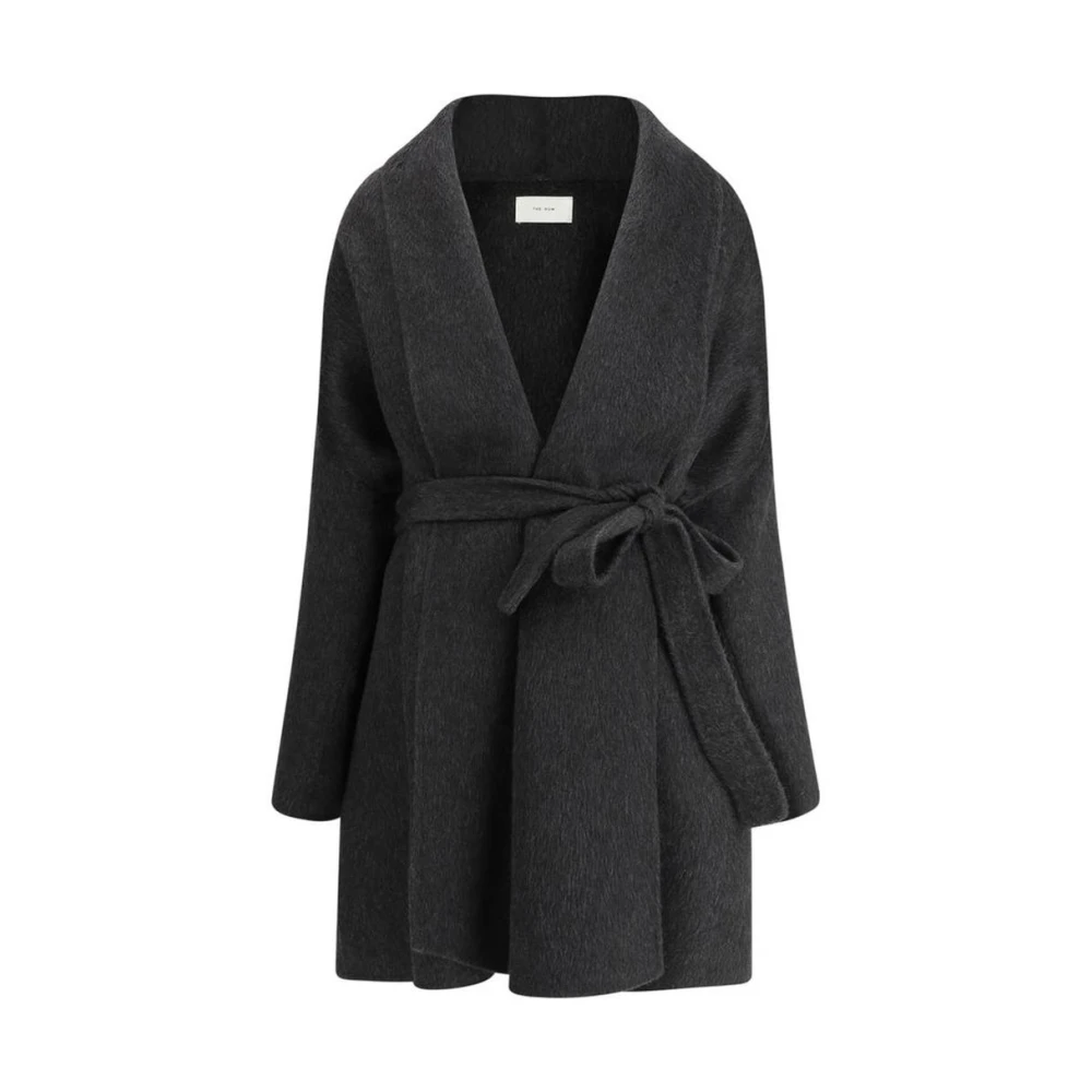 The Row Kasjmier Shawl Revers Ceintuurjas Black Dames