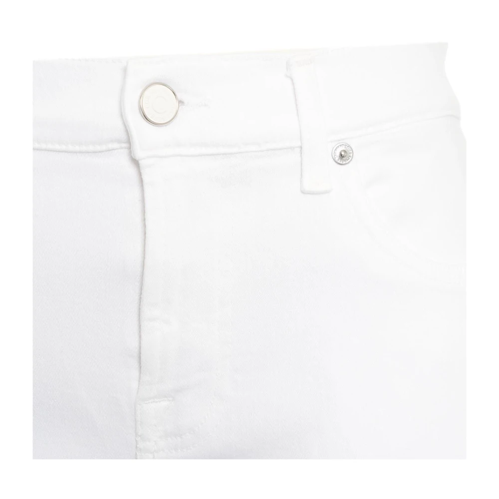 7 For All Mankind Skinny Jeans White Dames