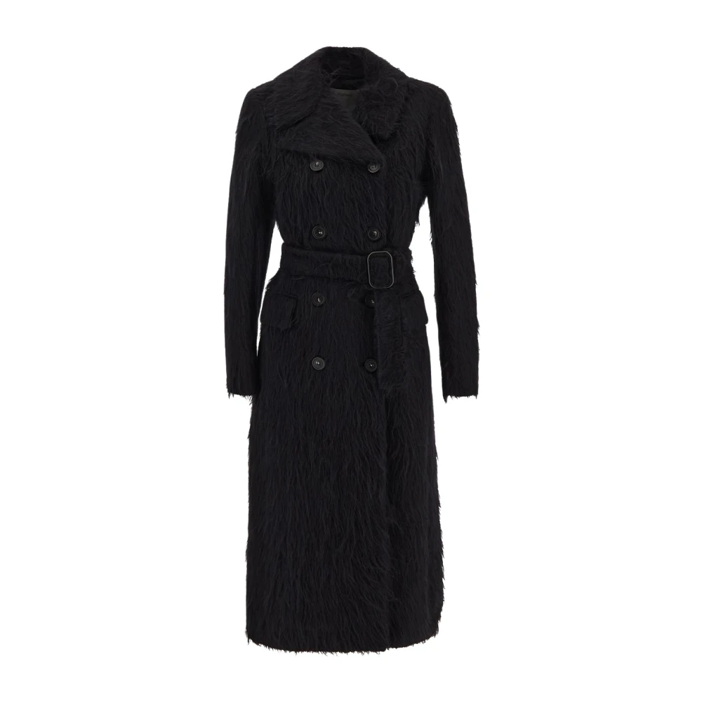 SPORTMAX Alpaca Modico Coat Black Dames
