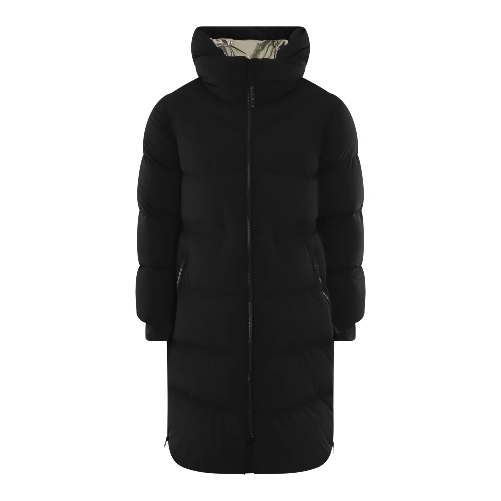 Woolrich Lång Puffer Parka Jacka Black, Dam