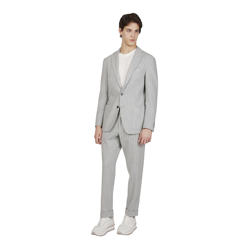 Eleventy Kasjmierwol Monopetto Soft Jogger Jurk Gray Heren