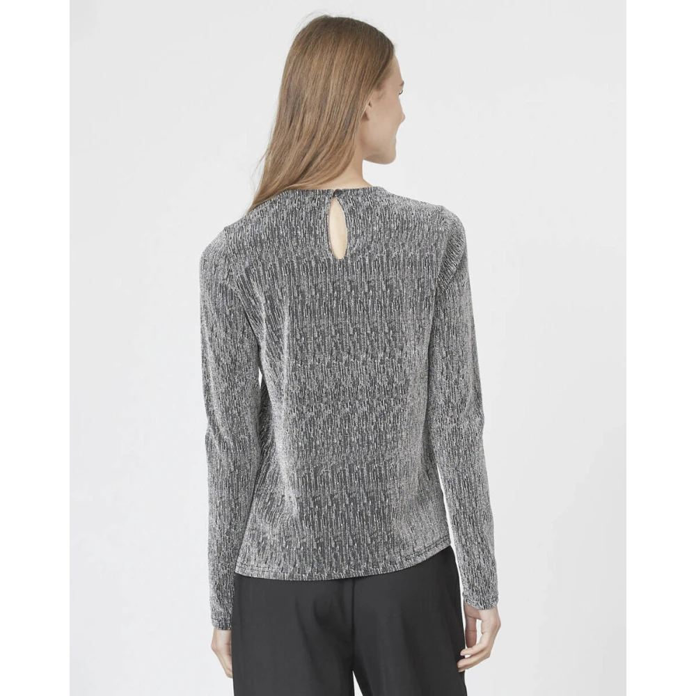 Sisters Point Lange Mouw Vixa Blouse Gray Dames