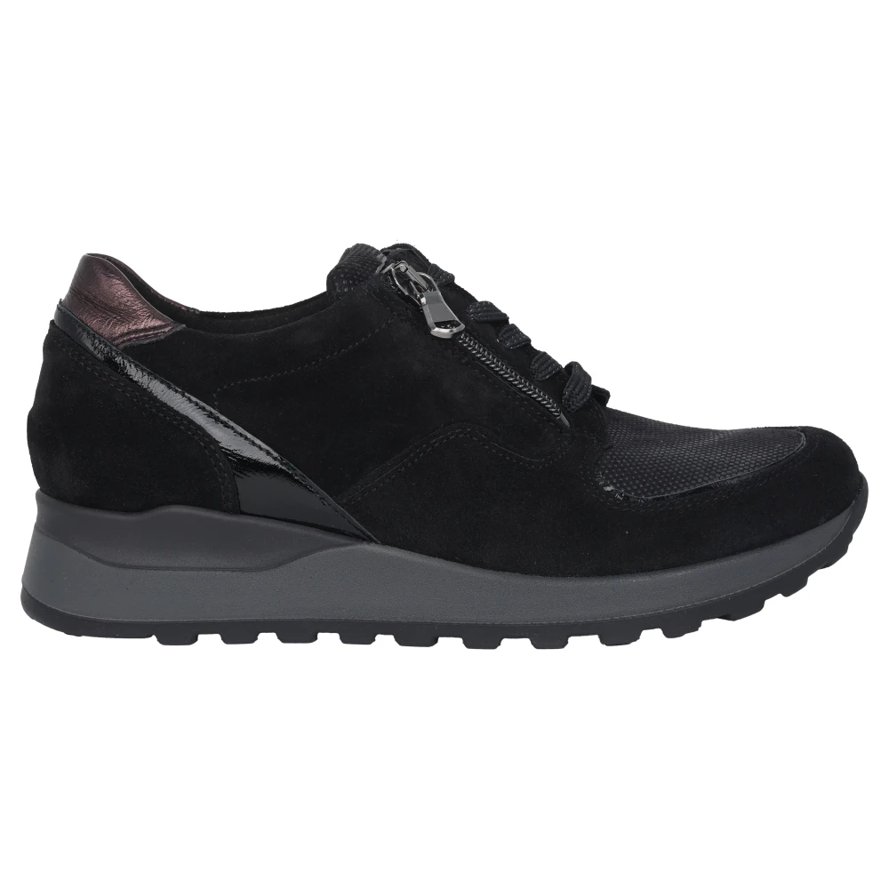 Waldläufer Dam Sneakers med bred passform - Svart Black, Dam